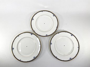 Royal Doulton Gold Trim Plates With Center Holes For  Tiering