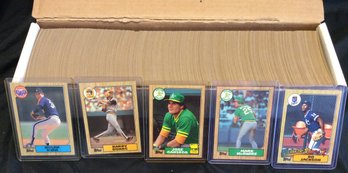 1987 Topps Baseball Complete Set With Bonds, Canseco, Jackson Rookies - M