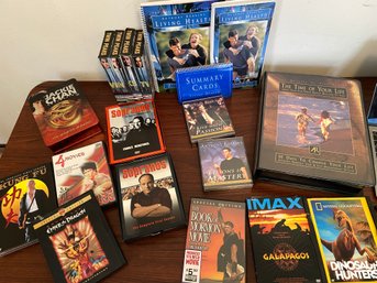 DVD And VHS Collection: Sopranos Season 1 & 2, Jackie Chan The Master Is Back, Bruce Lee, Kung Fu 1st Season