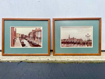 Vintage Photographs Of Venice, Italy - Custom Framed