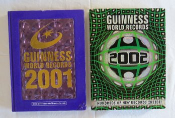 A Pairing Of Hardcover Guinness Book Of World Records: 2001, 2002