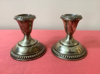 Sterling Weighted Candle Stick Holders #2