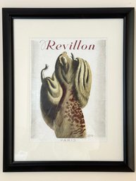 Original Revillon Paris Framed Cover