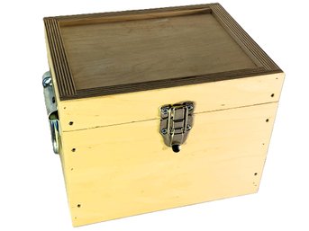 Wooden Box With Handles & Latch