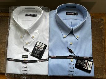 Pair Of New Mens Dress Shirts 17.5 X 35