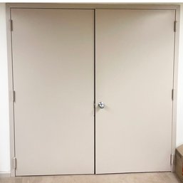 A Pair Of Steel Fire Doors - Basement