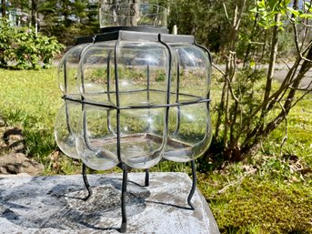 Hand Blown Glass Lantern / Vase