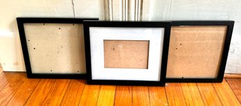 Vintage Trio Of Black 8 X 10 Wall Frames