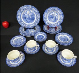 Calling All Patriots - A 4 Place Setting Of Liberty Blue Is Here For You!