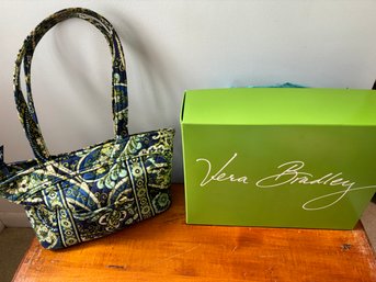 Vera Bradley Quilted Handbag With Box