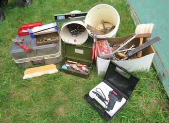 Large Lot Of Assorted Tools And Tool Boxes