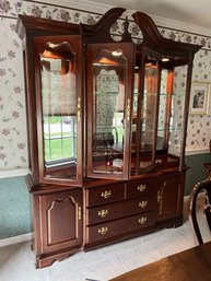 Cherry Thomasville Dining Room China Cabinet