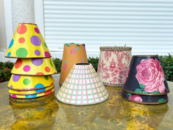 A Large Collection Of Miniature Lamp Shades