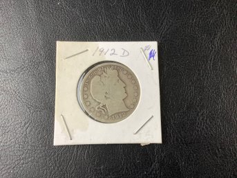 1912 D  Barber Half Dollar (rare Coin)