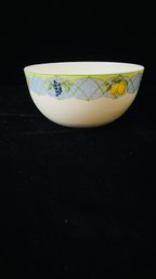 Mikasa Optima Fruit Rapture White Blue Lattice Serving Bowl