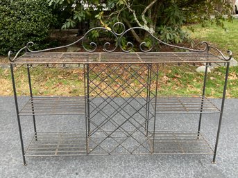 Wrought Iron Wine Rack