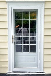 An Antique 15 Lite Exterior Door And Modern Storm - Upper Porch