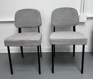 Set Of Two Modern Black And Gray Chairs ***Separate Pick-Up Location, Sat. Aug. 10