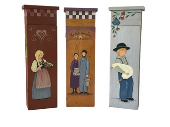 Folk Art Style Cabinets Can Be Used Freestanding Or Wall Mounted