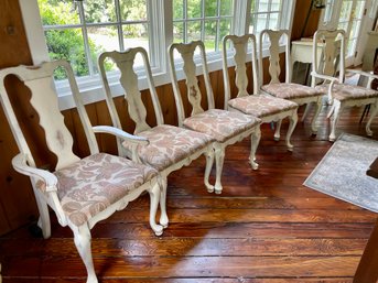 Set Of Six French Provincial Style Dining Chairs