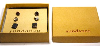 Collection Of Sterling Silver Moonstone, Garnet Pierced Earrings By Sundance