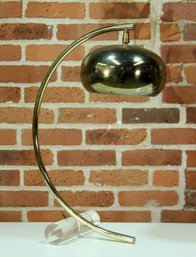 Mid Century Modern Brass & Lucite Table Lamp