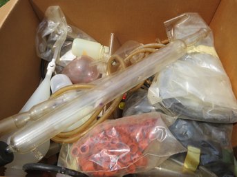 Box Of Glass Scientific Equipment