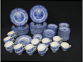 A Ginormous Dealer Lot Of Liberty Blue China