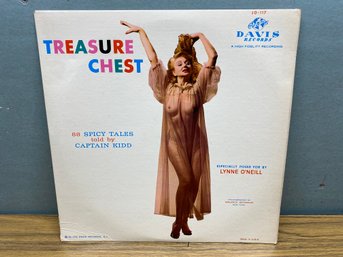 TREASURE CHEST. ESPECIALLY POSED FOR BY LYNNE O'NEILL On 1959 Davis Records. Jacket ONLY.