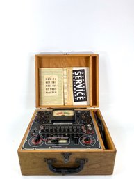 Superior Instruments Model TV-II Tube Tester In Original Wooden Case - Excellent Condition - Powers On