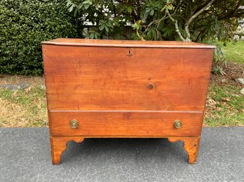 Antique Pine Blanket Chest On Stand