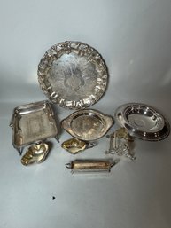 LOT OF VICTORIAN SILVERPLATE