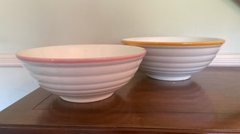 A PAIR Of Bowls Made In Italy