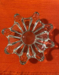 Art Vannes France Crystal Glass Dish