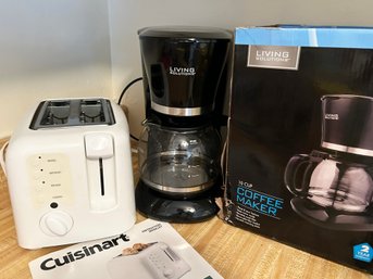 Coffee Makers And A Toaster