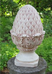 Pinkish Plastic Pineapple Garden Art