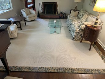 Custom Made, Room Size Borders Weaved Rug.  12' 8'X15'