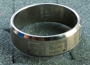 Estate Jewelry Ring 4 - Stainless Steel '69' Etched Band Ring - Size 11