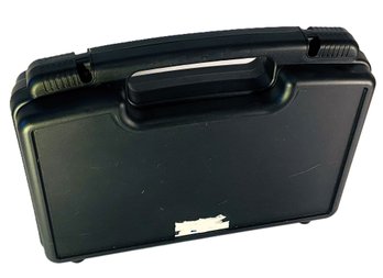 Black Plastic Carrying Case With Foam 14' X 3.5' X 10'