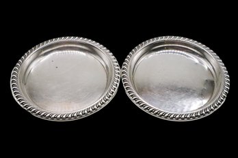 2 Small Sterling Silver Dishes - 50 Grams FOR Nuts ,Mints , Etc....