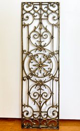 A Lovely Wrought Iron Grille - Used As Wall Panel