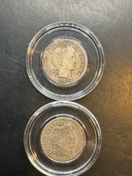 2 Barber Silver Dimes 1903, 1903-O