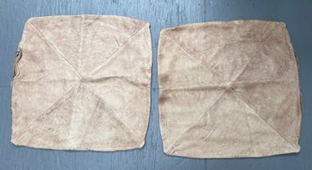 Set Of Two Leather Pillow Cases ***Separate Pick-Up Location, Sat. Aug. 10