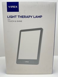 New In Box Light Therapy Lamp Touch & Shine By Vipex, Model #VX-CL006