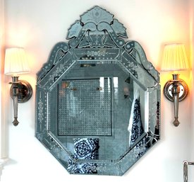 Beautiful Venetian Rococo Style Wall Mirror 1 Of 2