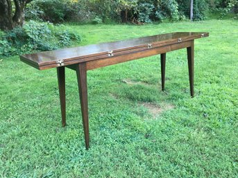 VINTAGE  MID CENTURY MODERN  EDWARD WORMLEY FOR DUNBAR #4911 FLIP TOP DINING TABLE