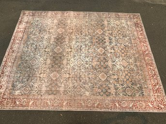 Loloi II 'Layla' Area Rug 7.5' X 9.5' In Ocean/Rust Colorway, Retail $563