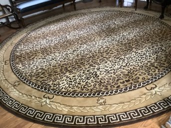 Safari Collection Rounded Polyester Rug