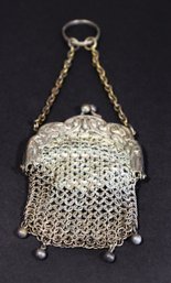 Victorian German Silver Chainmail Change Purse