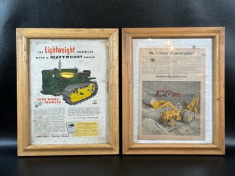 Barn Find! Vintage John Deere & Massey Ferguson Ads, Framed